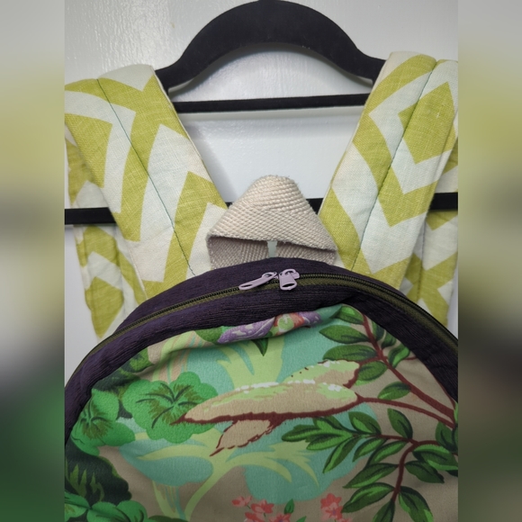 Cloth And Canvas Lightweight Floral Design Backpack - Picture 8 of 16